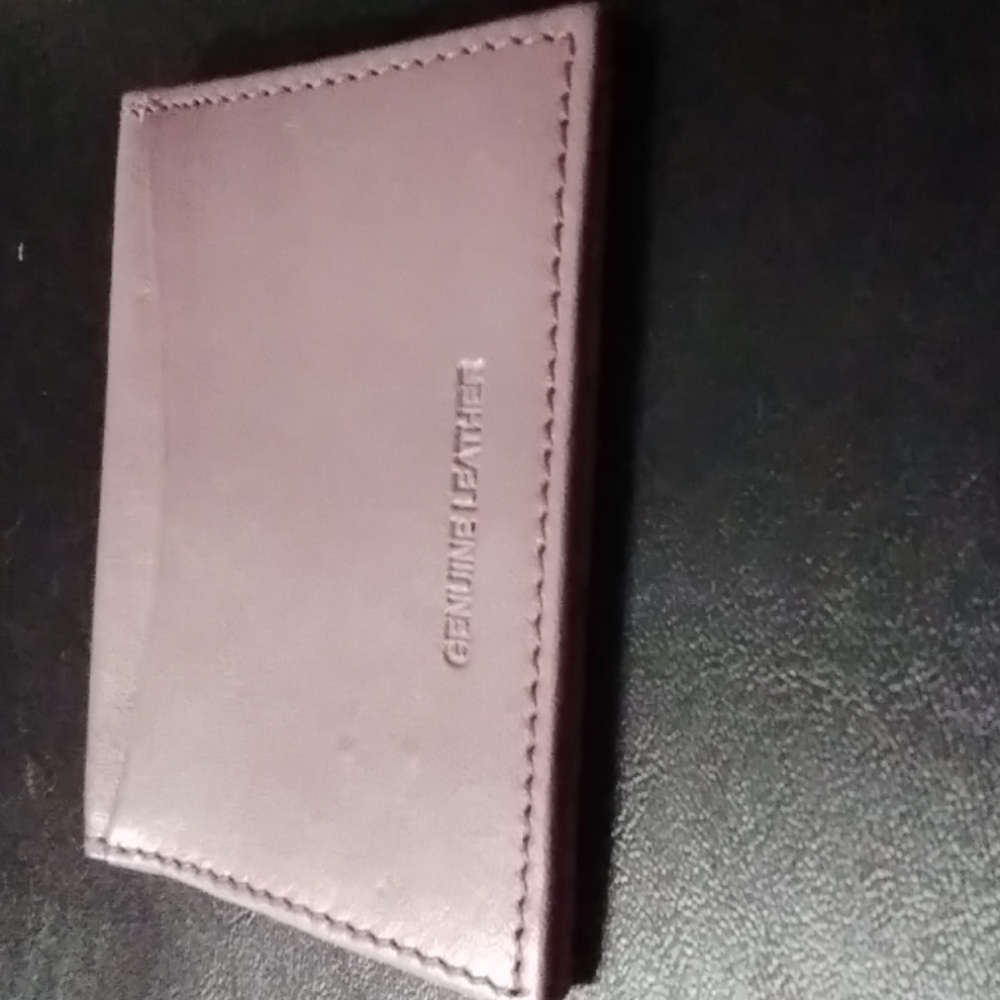 Men's leather wallet. Tan. 4 pockets